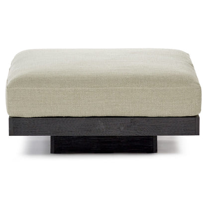 Rudolph Ottoman - Sand Cushions, Black Oak Base