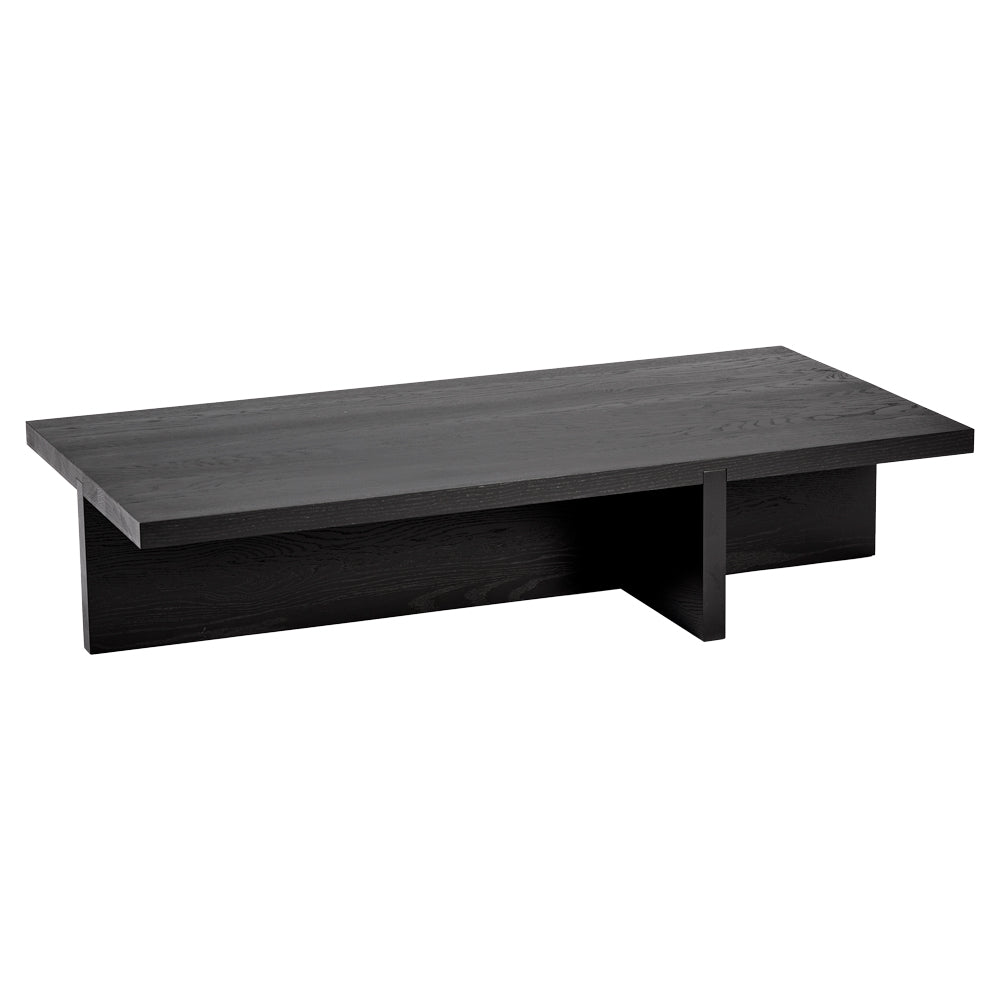 Rudolph Rectangular Coffee Table - Black Oak