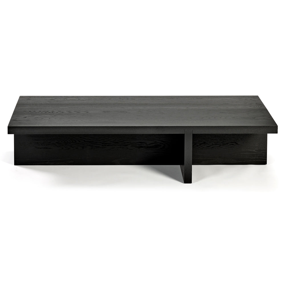 Rudolph Rectangular Coffee Table - Black Oak