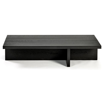 Rudolph Rectangular Coffee Table - Black Oak