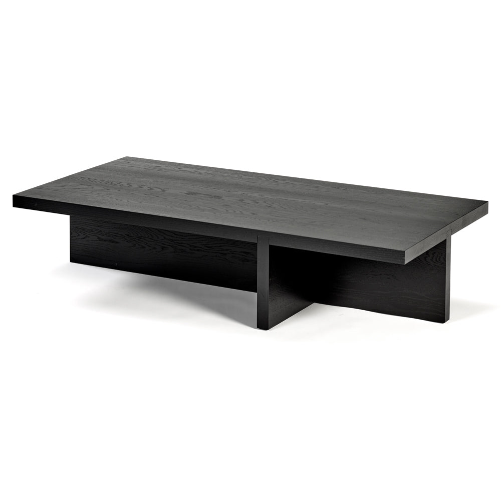 Rudolph Rectangular Coffee Table - Black Oak