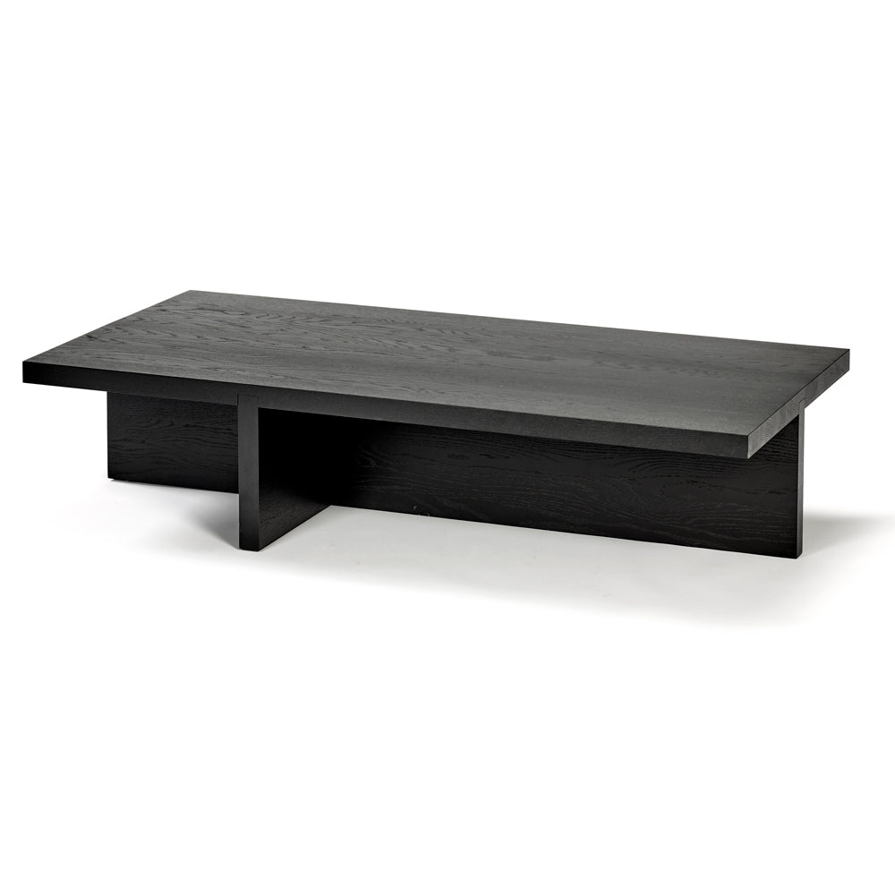 Rudolph Rectangular Coffee Table - Black Oak