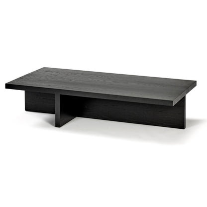 Rudolph Rectangular Coffee Table - Black Oak