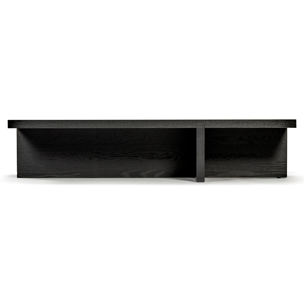 Rudolph Rectangular Coffee Table - Black Oak