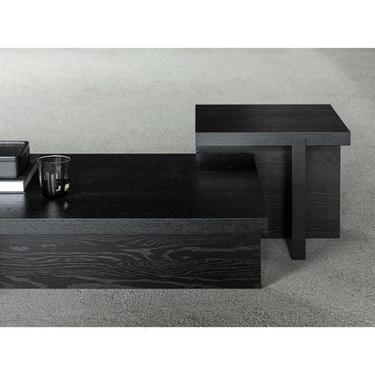 Rudolph Rectangular Coffee Table - Black Oak