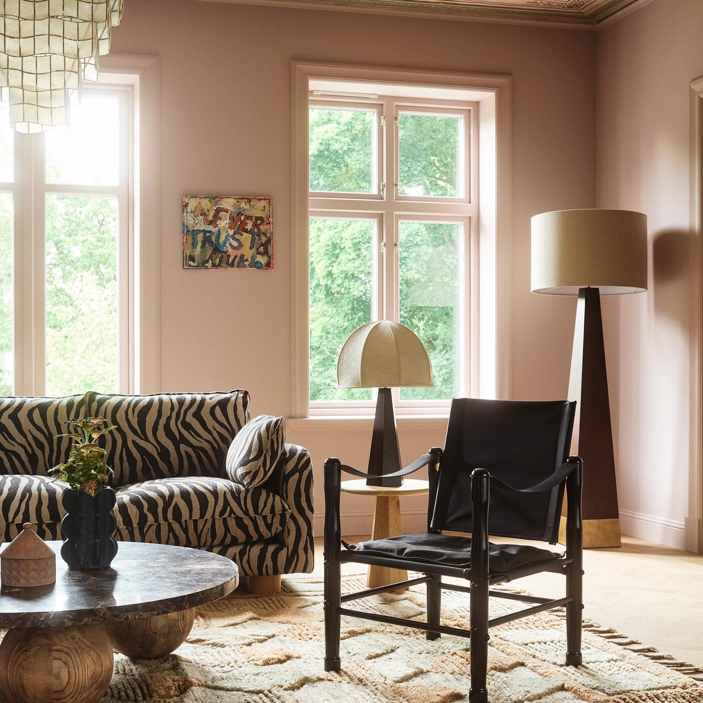 Safari Chair - Black, High Gloss Beech