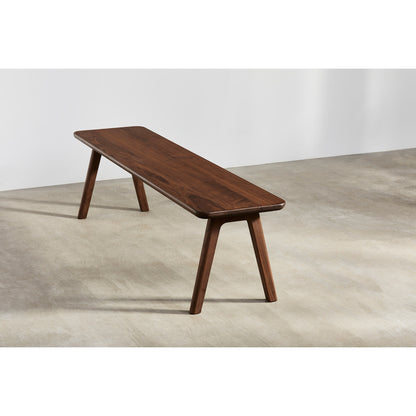 Sage Backless Bench - Walnut