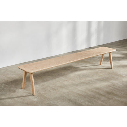 Sage Backless Bench - Oak