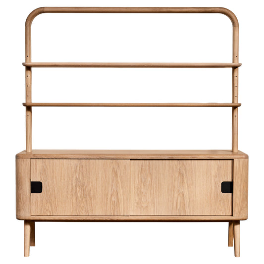 Sage Credenza With Shelves - Oak
