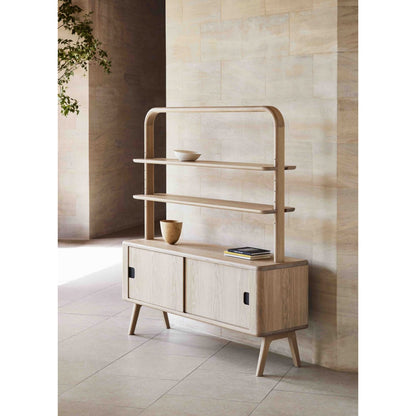 Sage Credenza With Shelves - Oak