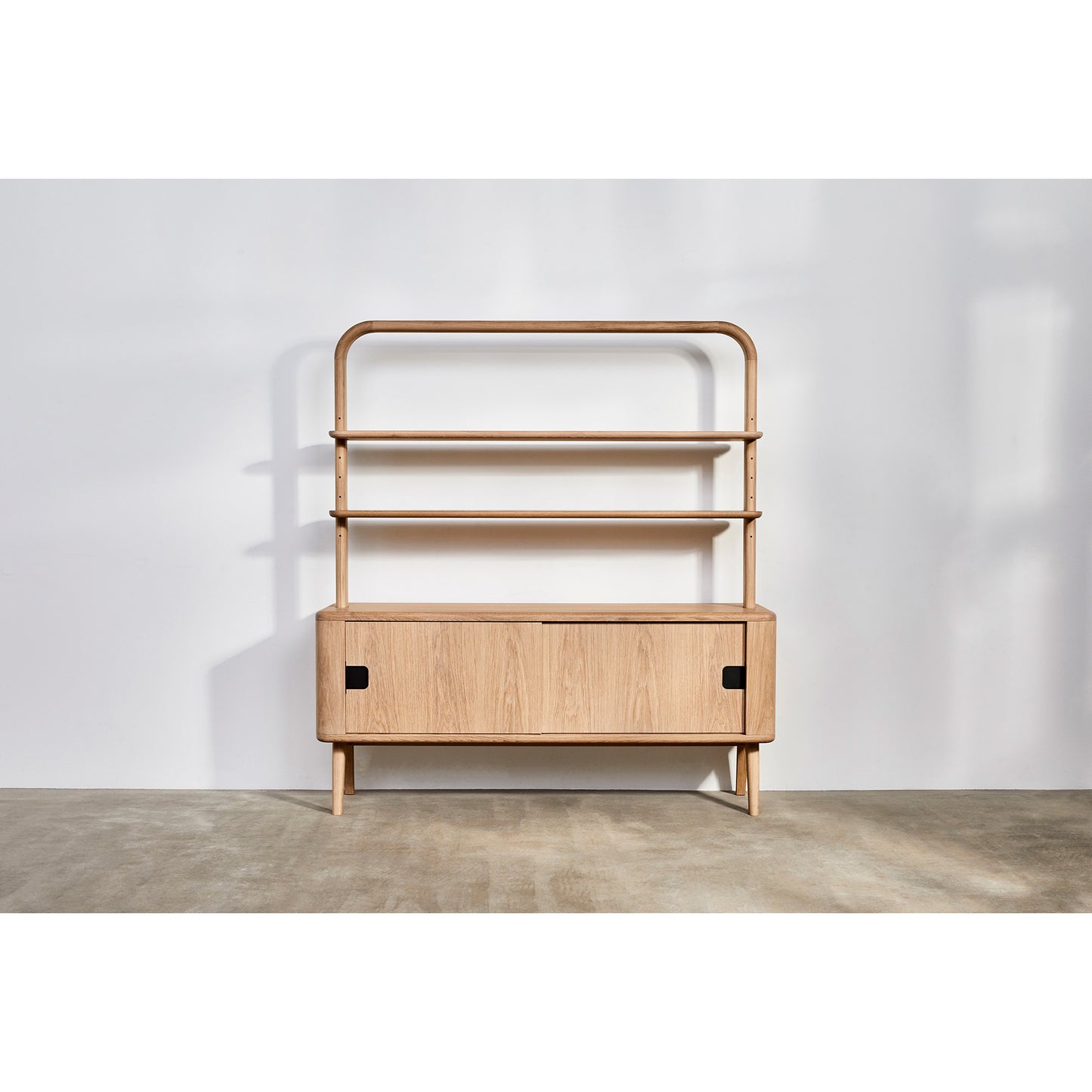 Sage Credenza With Shelves - Oak