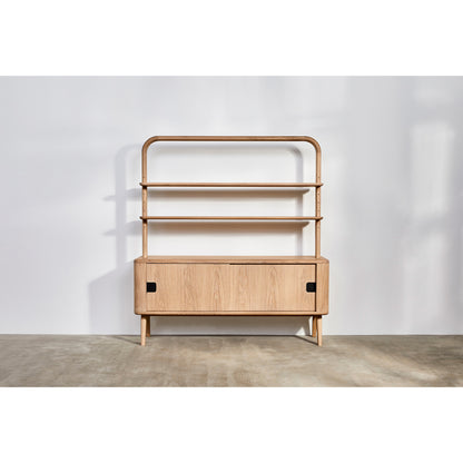Sage Credenza With Shelves - Oak