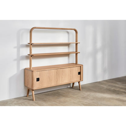Sage Credenza With Shelves - Oak