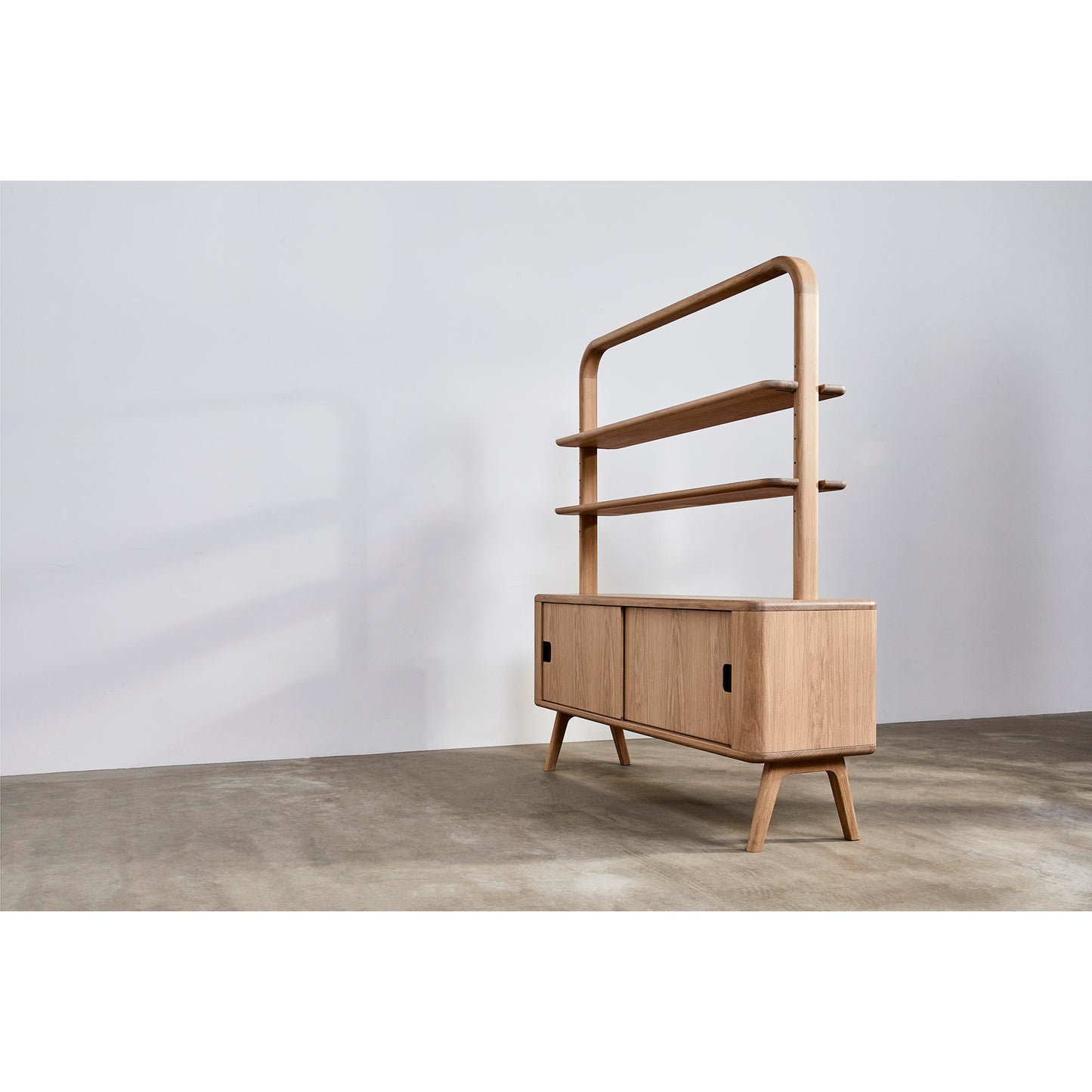 Sage Credenza With Shelves - Oak