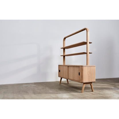 Sage Credenza With Shelves - Oak