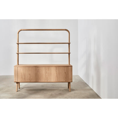 Sage Credenza With Shelves - Oak