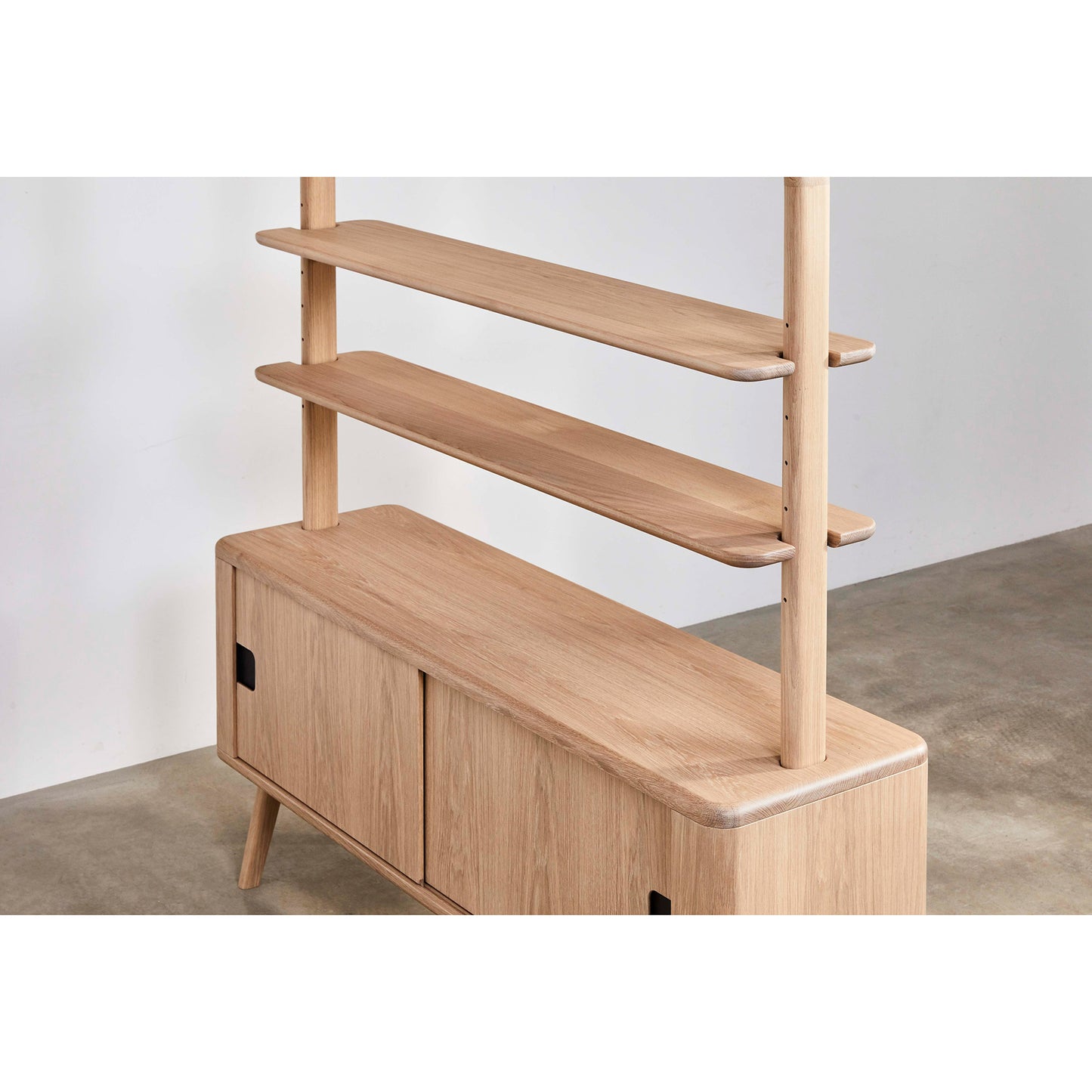 Sage Credenza With Shelves - Oak