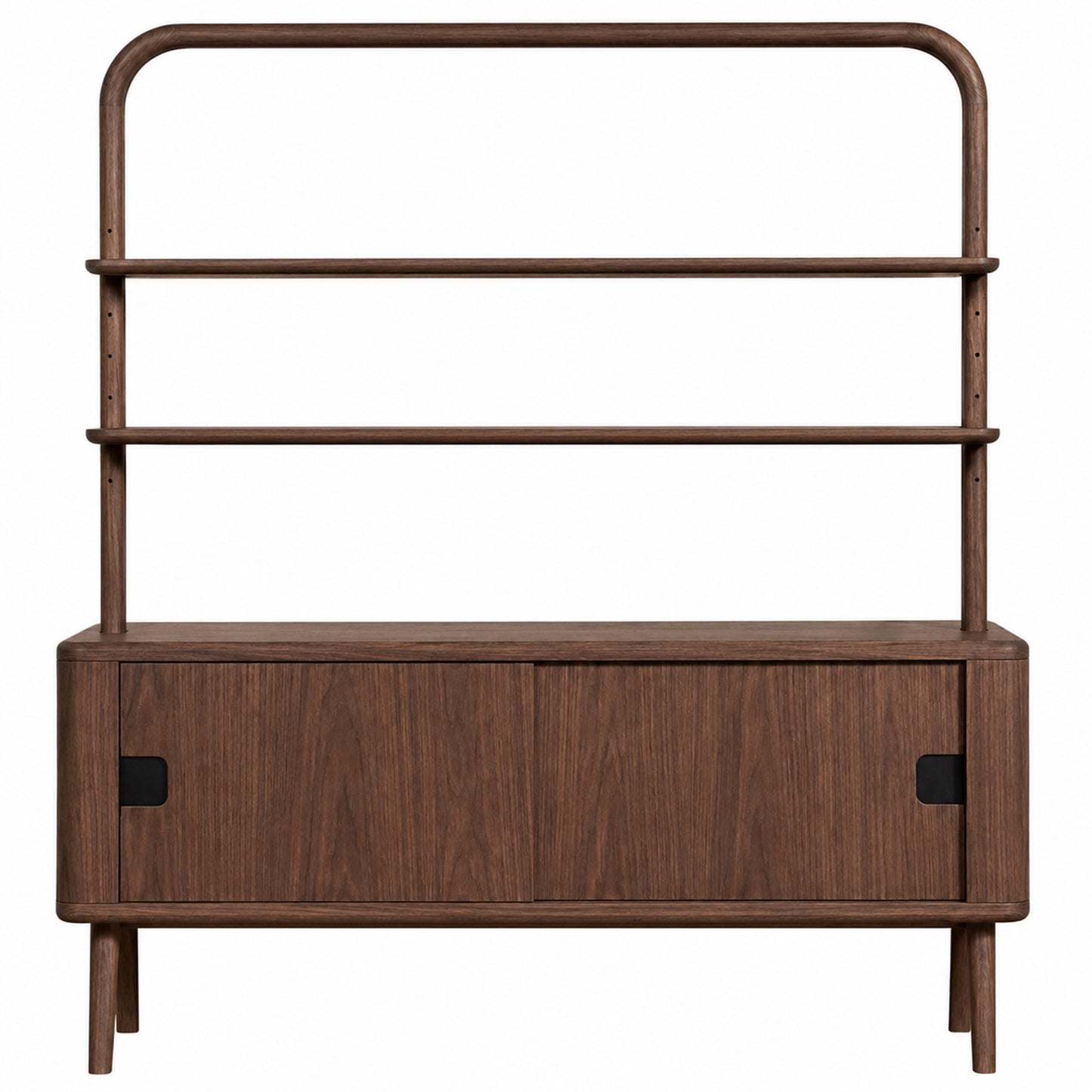 Sage Credenza With Shelves - Walnut