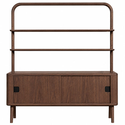 Sage Credenza With Shelves - Walnut