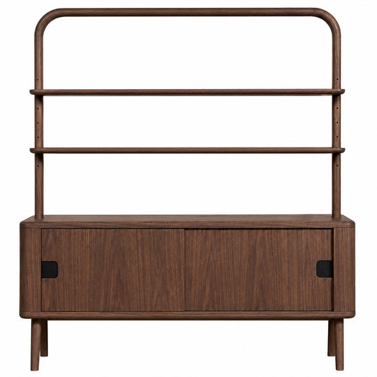 Sage Credenza With Shelves - Walnut
