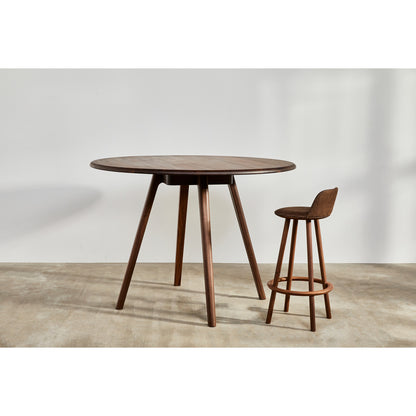 Sage High Round  Huddle Table - Walnut