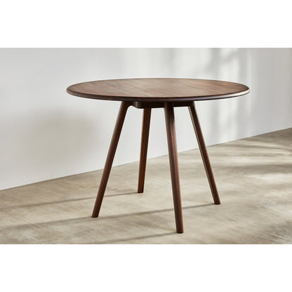 Sage High Round  Huddle Table - Walnut
