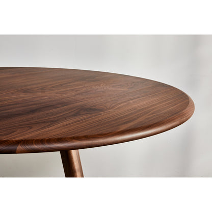 Sage High Round  Huddle Table - Walnut
