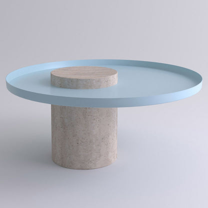 Salute Low Coffee Table - Light Blue