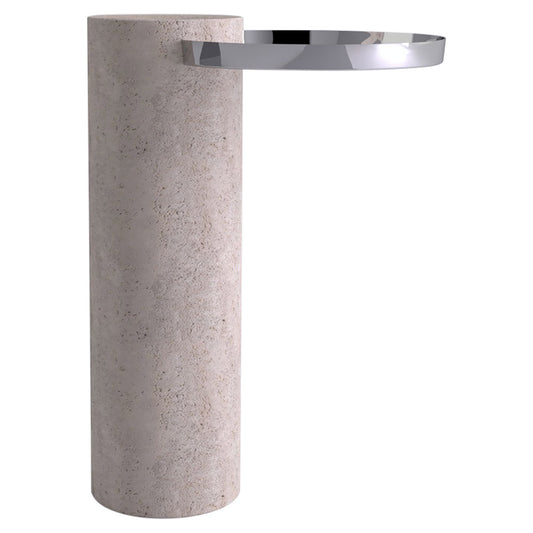 Salute Side Table - Polished Steel