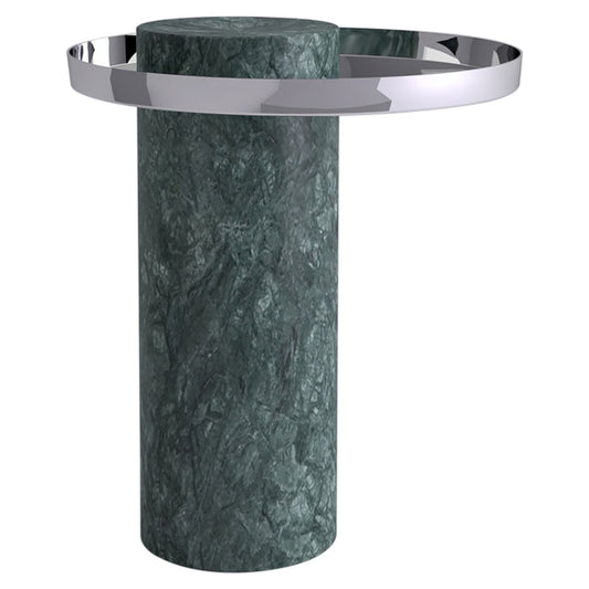 Salute Tall Coffee Table - Polished Steel