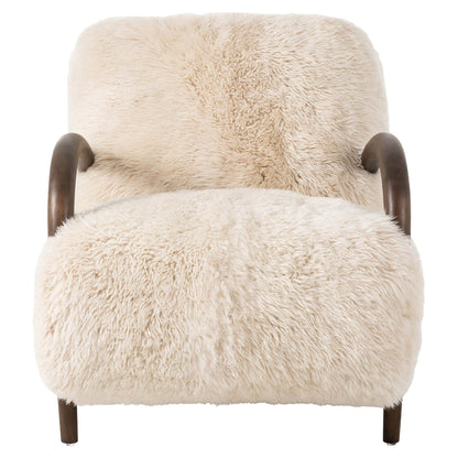 Sandro Chair - Champagne Mongolian Fur
