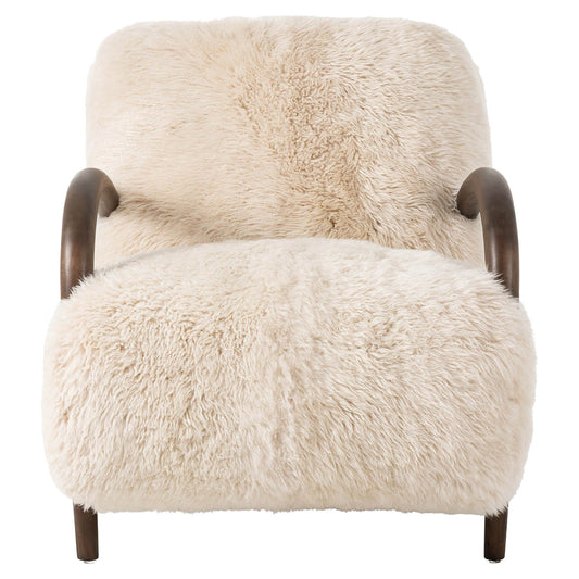 Sandro Chair - Champagne Mongolian Fur