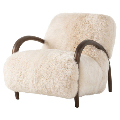 Sandro Chair - Champagne Mongolian Fur