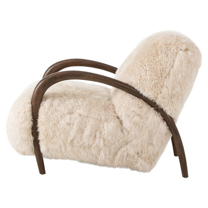 Sandro Chair - Champagne Mongolian Fur