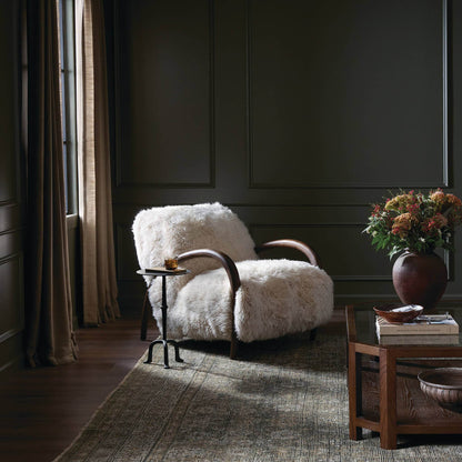 Sandro Chair - Champagne Mongolian Fur