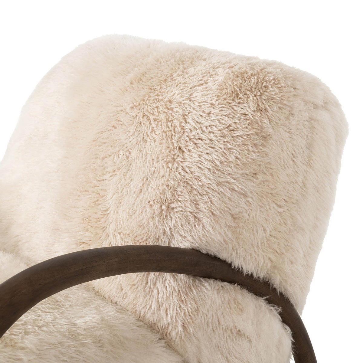 Sandro Chair - Champagne Mongolian Fur