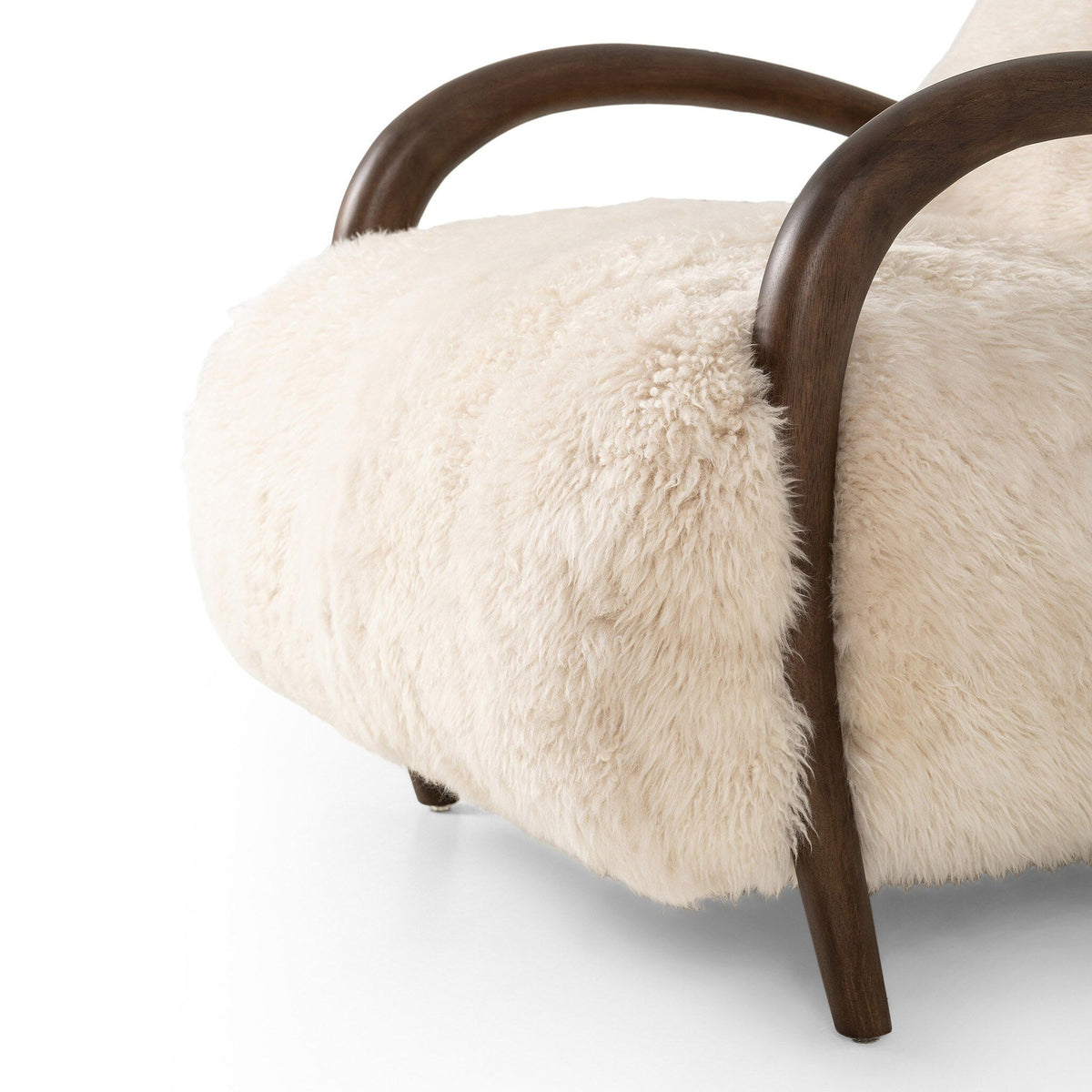 Sandro Chair - Champagne Mongolian Fur