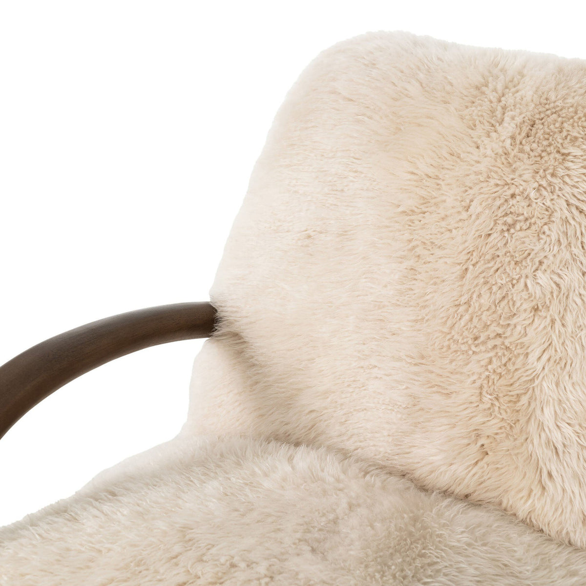 Sandro Chair - Champagne Mongolian Fur