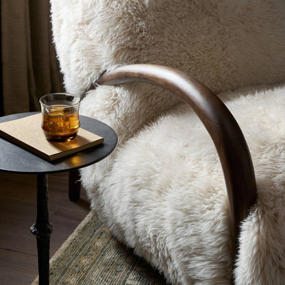 Sandro Chair - Champagne Mongolian Fur
