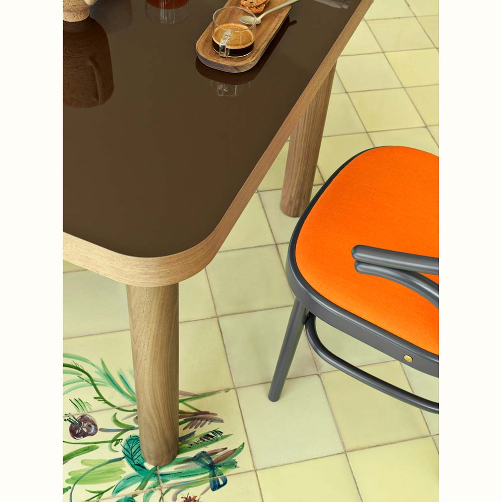 Saule Dining Table - Dark Chocolate