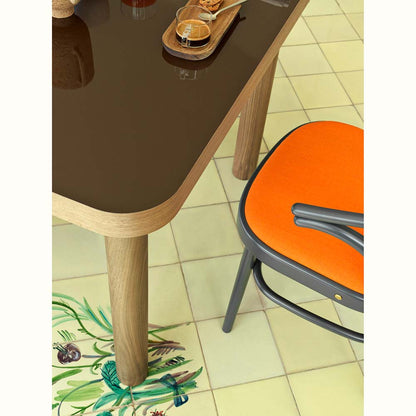 Saule Dining Table - Dark Chocolate