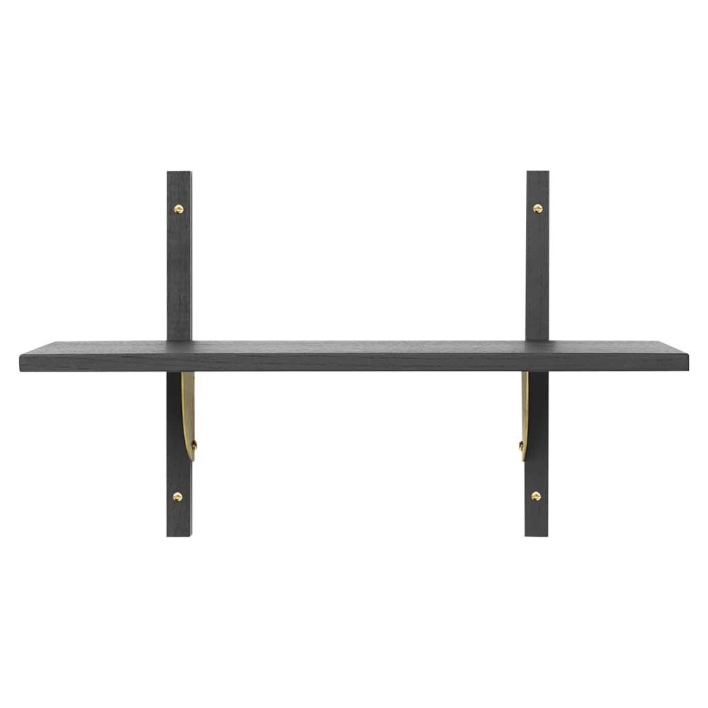 Sector Single Narrow - Black Ash, Brass