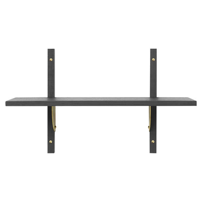 Sector Single Narrow - Black Ash, Brass