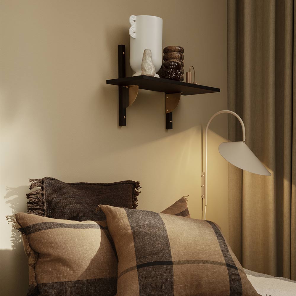 Sector Single Narrow - Black Ash, Brass