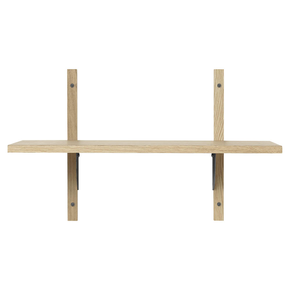 Sector Single Narrow - Oak, Black Brass
