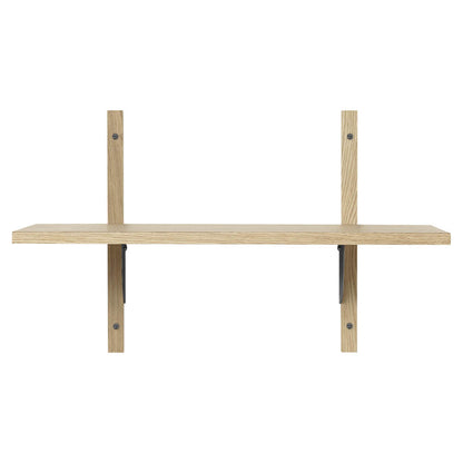 Sector Single Narrow - Oak, Black Brass