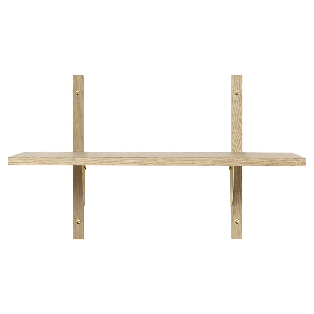 Sector Single Narrow - Oak, Brass