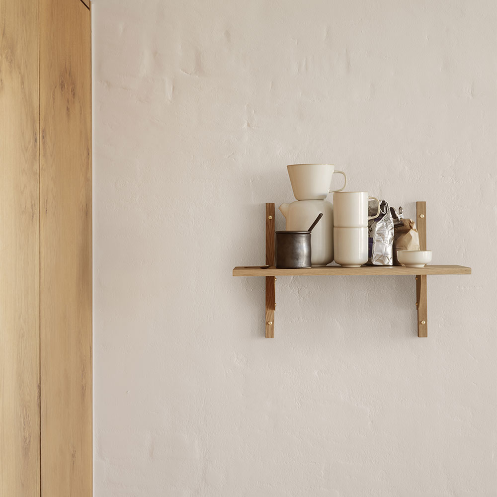 Sector Single Narrow - Oak, Brass