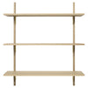 Triple Wide Wall Shelf