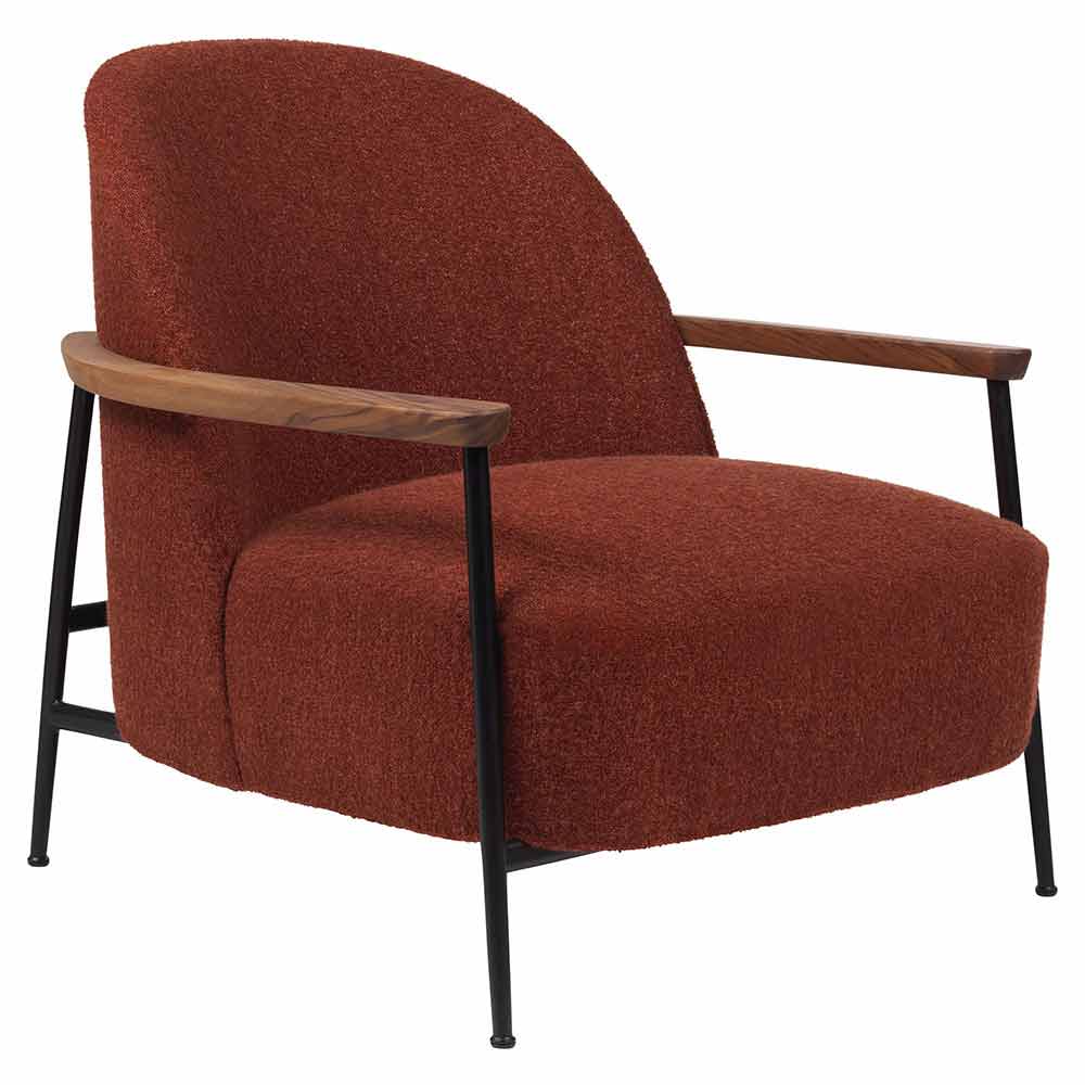 Sejour Fully Upholstered Lounge Chair With Armrest
